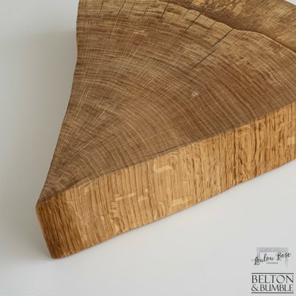 Oak Slice Cheese and Bread Board 33cm-Belton & Bumble