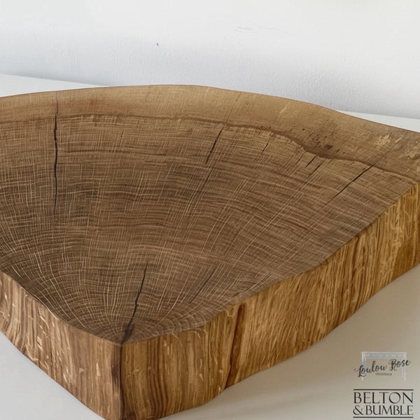 Oak Slice Cheese and Bread Board 38cm-Belton & Bumble