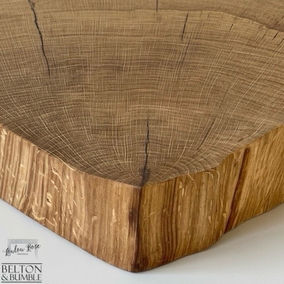 Oak Slice Cheese and Bread Board 38cm-Belton & Bumble