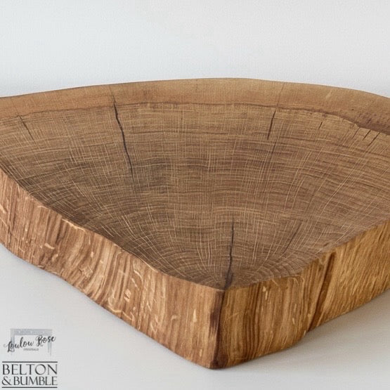 Oak Slice Cheese and Bread Board 38cm-Belton & Bumble