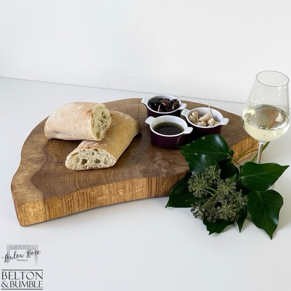 Oak Slice Cheese and Bread Board 55cm-Belton & Bumble