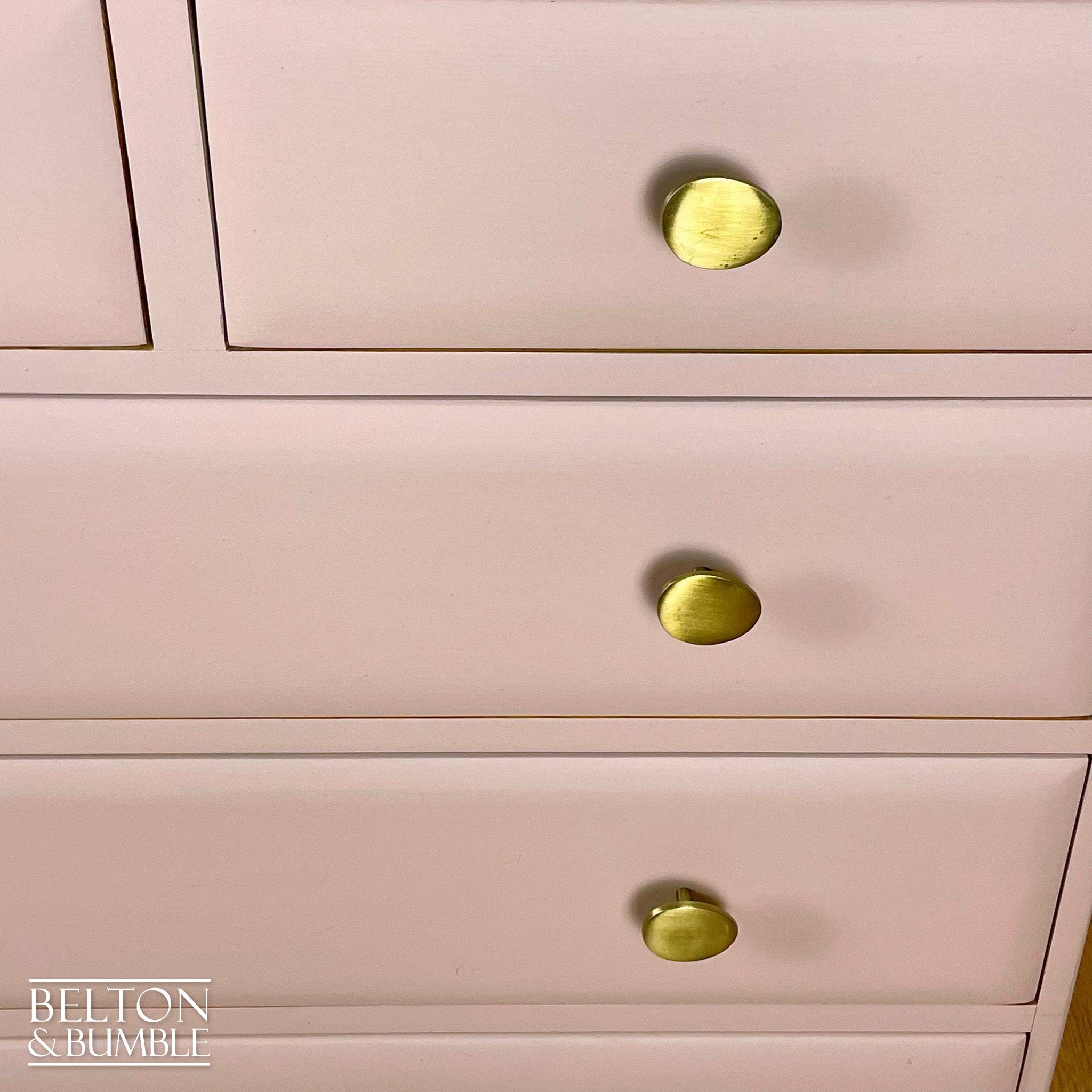 Five Drawer Chest of Drawers in Pale Pink-Belton & Bumble