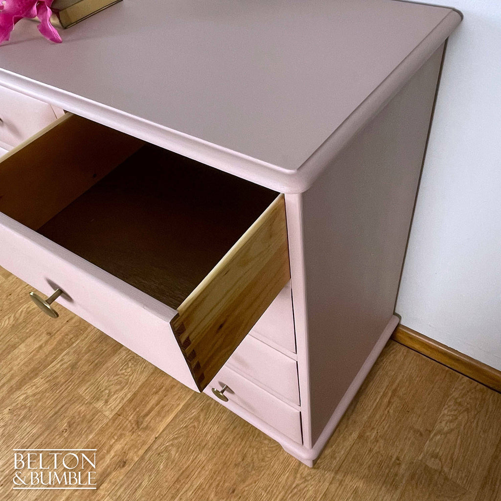 Five Drawer Chest of Drawers in Pale Pink-Belton & Bumble