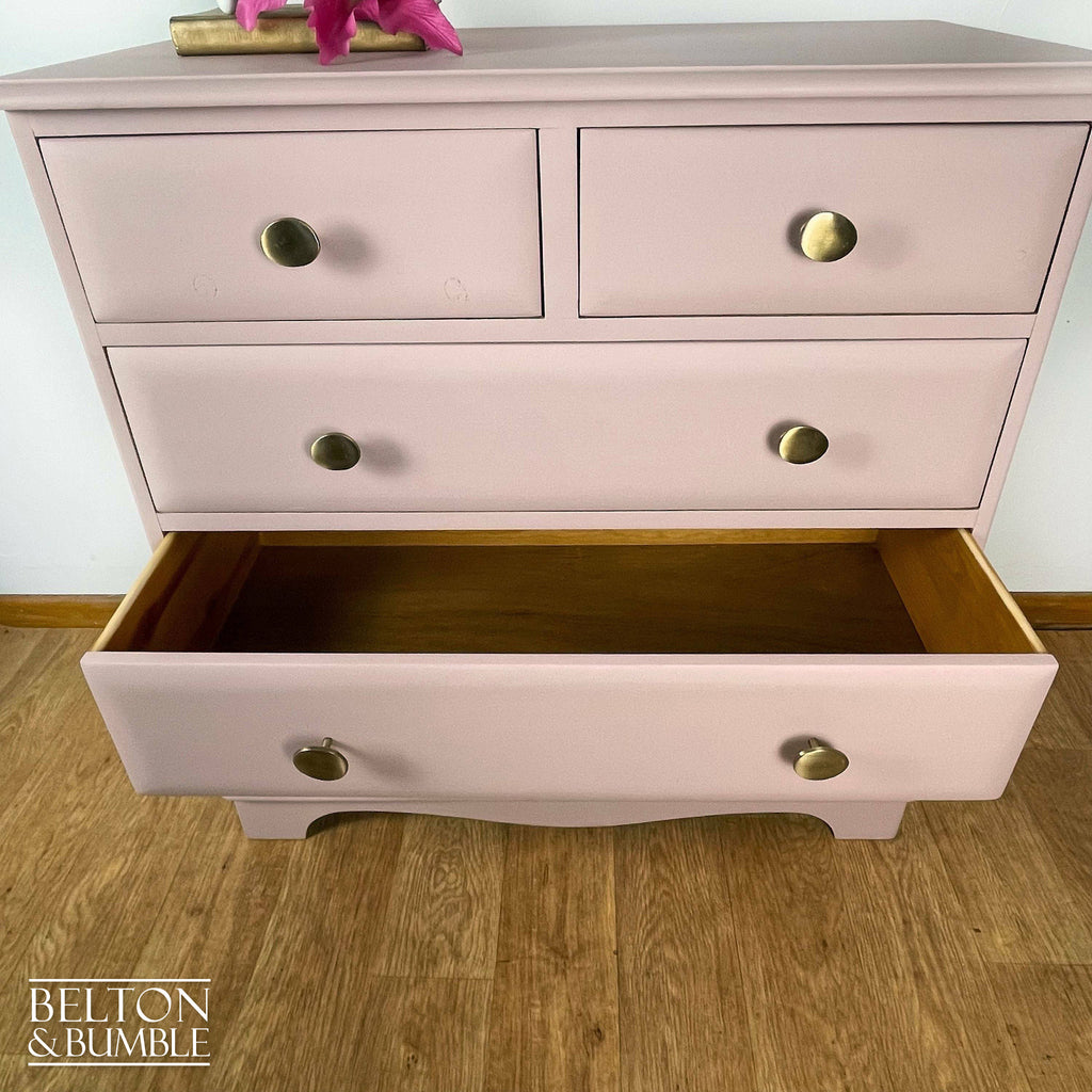 Five Drawer Chest of Drawers in Pale Pink-Belton & Bumble
