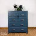 Four Drawer Chest of Drawers in Blue-Belton & Bumble