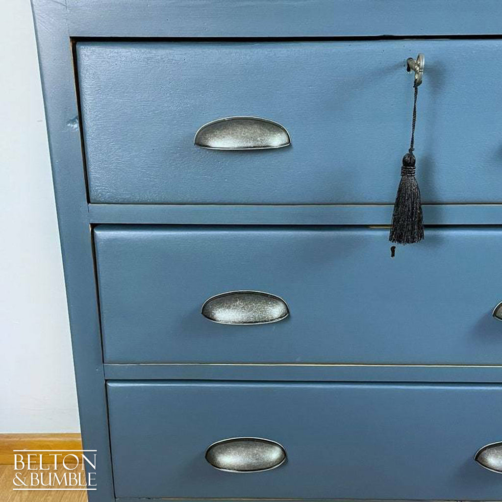 Four Drawer Chest of Drawers in Blue-Belton & Bumble