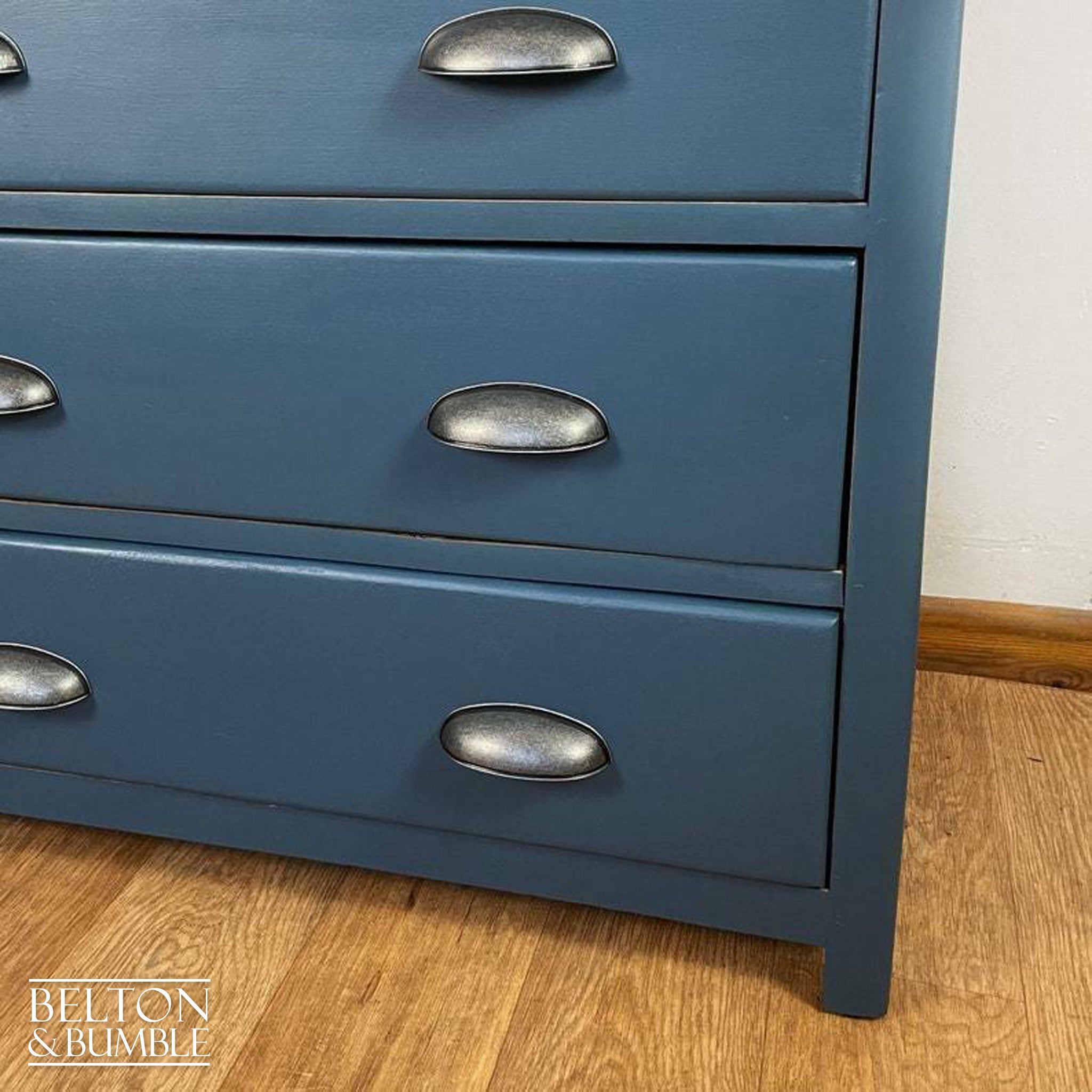 Four Drawer Chest of Drawers in Blue-Belton & Bumble