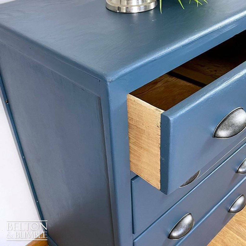 Four Drawer Chest of Drawers in Blue-Belton & Bumble
