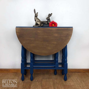 Gate Leg Drop Leaf Dining Table in Blue-Belton & Butler