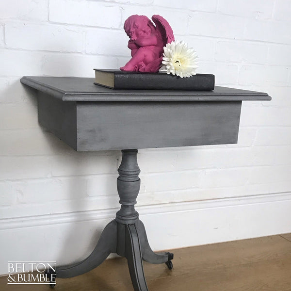Square Grey Side Table or Wine Table-Belton & Butler