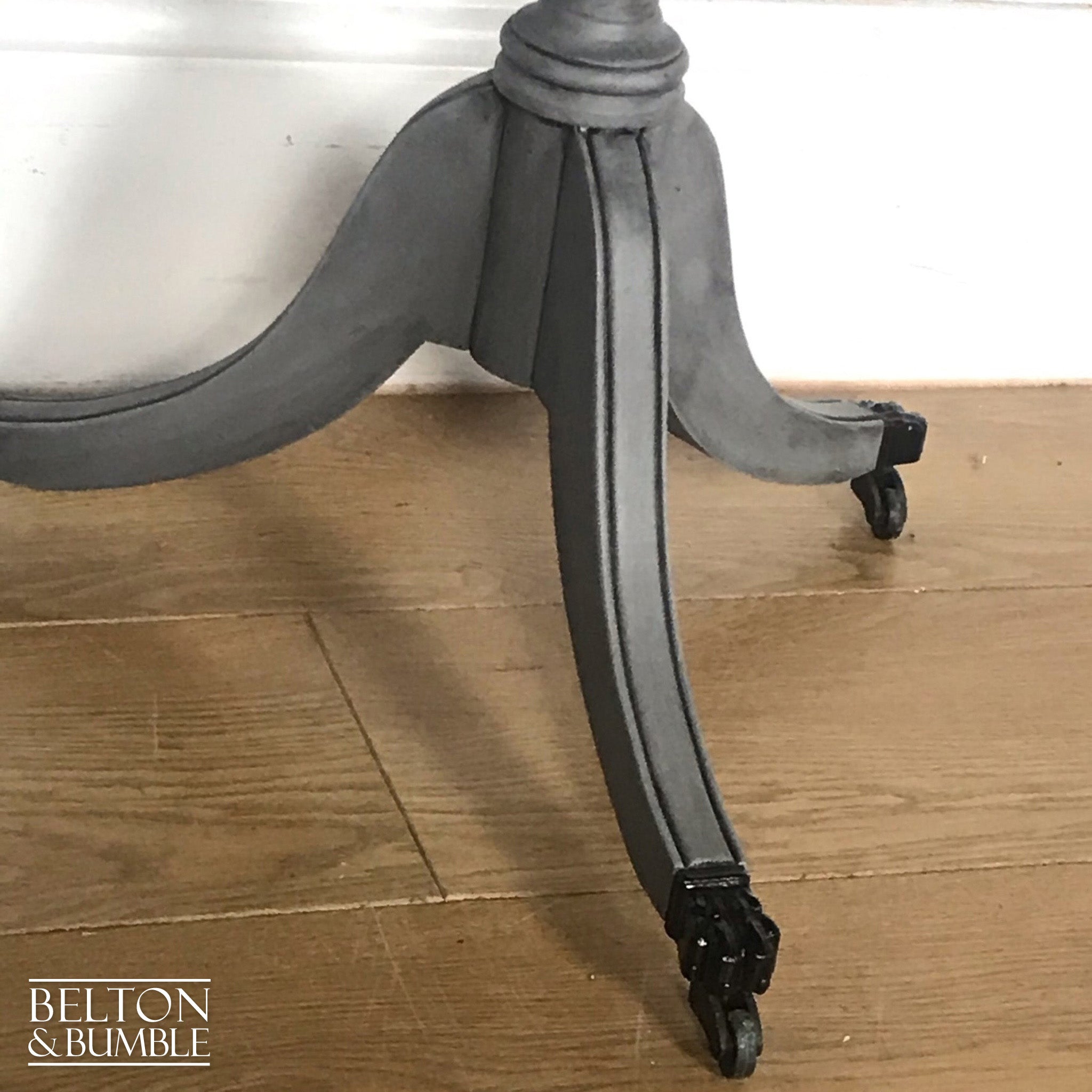 Square Grey Side Table or Wine Table-Belton & Bumble