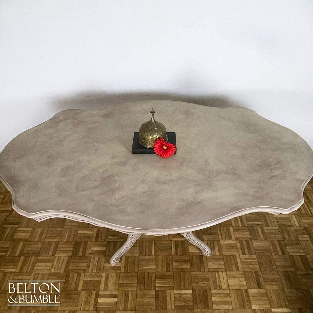 Italian Dining Table and Four Chair Set in Stone-Belton & Bumble