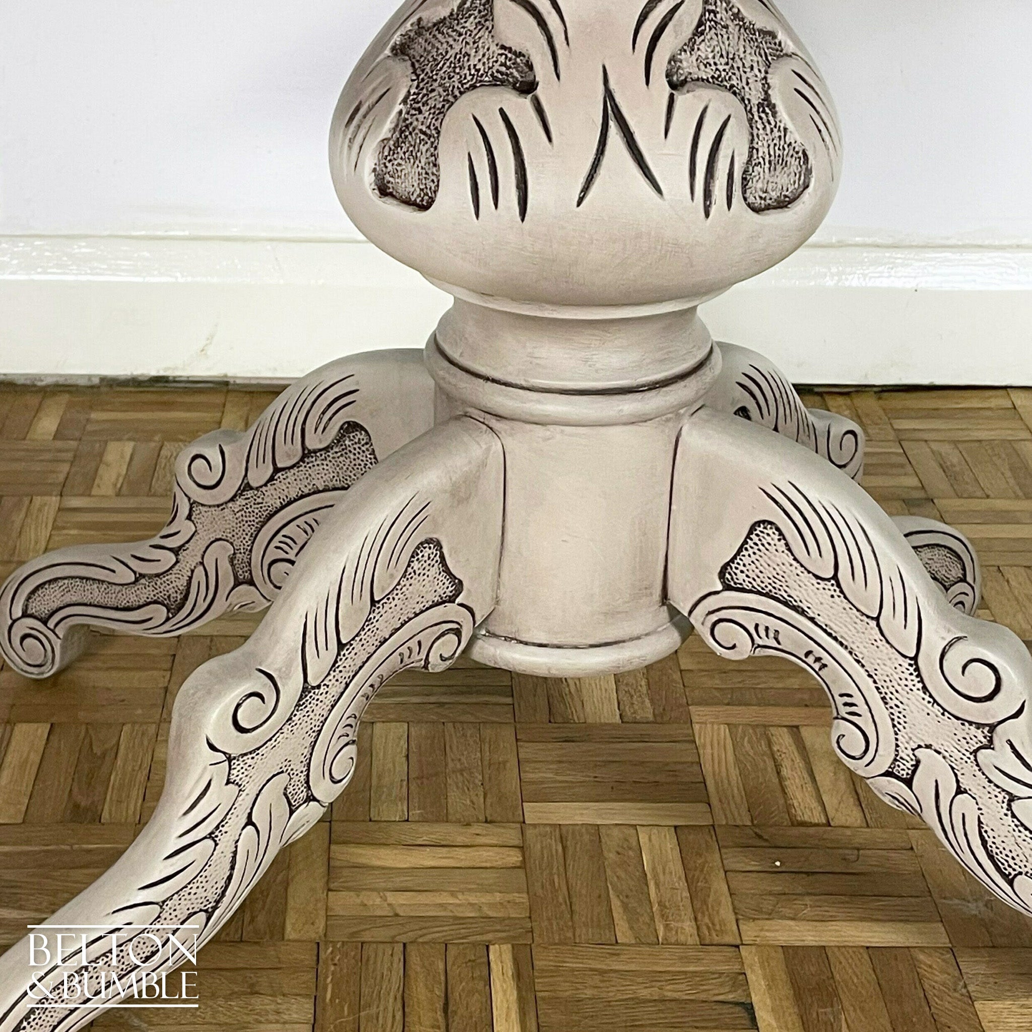 Italian Dining Table and Four Chair Set in Stone-Belton & Bumble