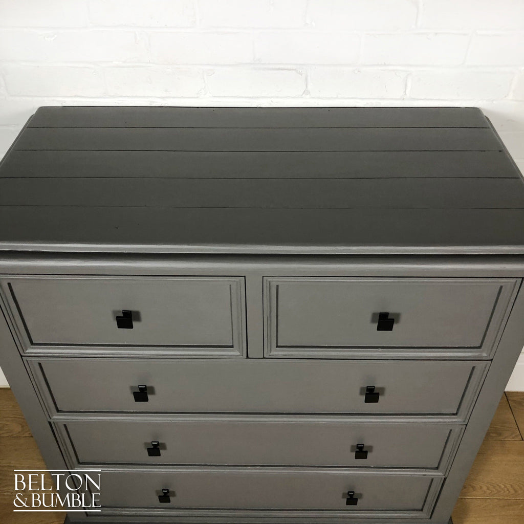 Large Wooden Chest of Drawers in Grey-Belton & Bumble