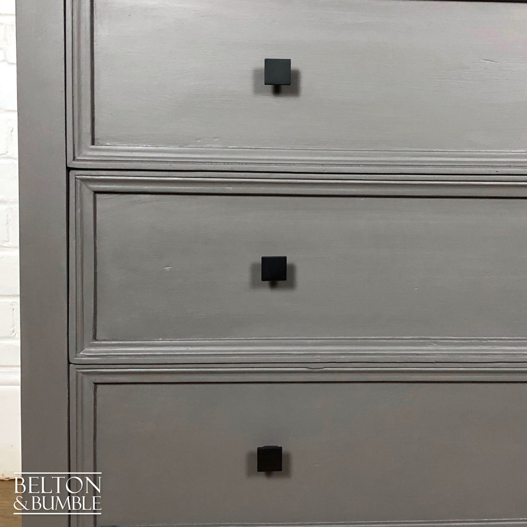 Large Wooden Chest of Drawers in Grey-Belton & Bumble