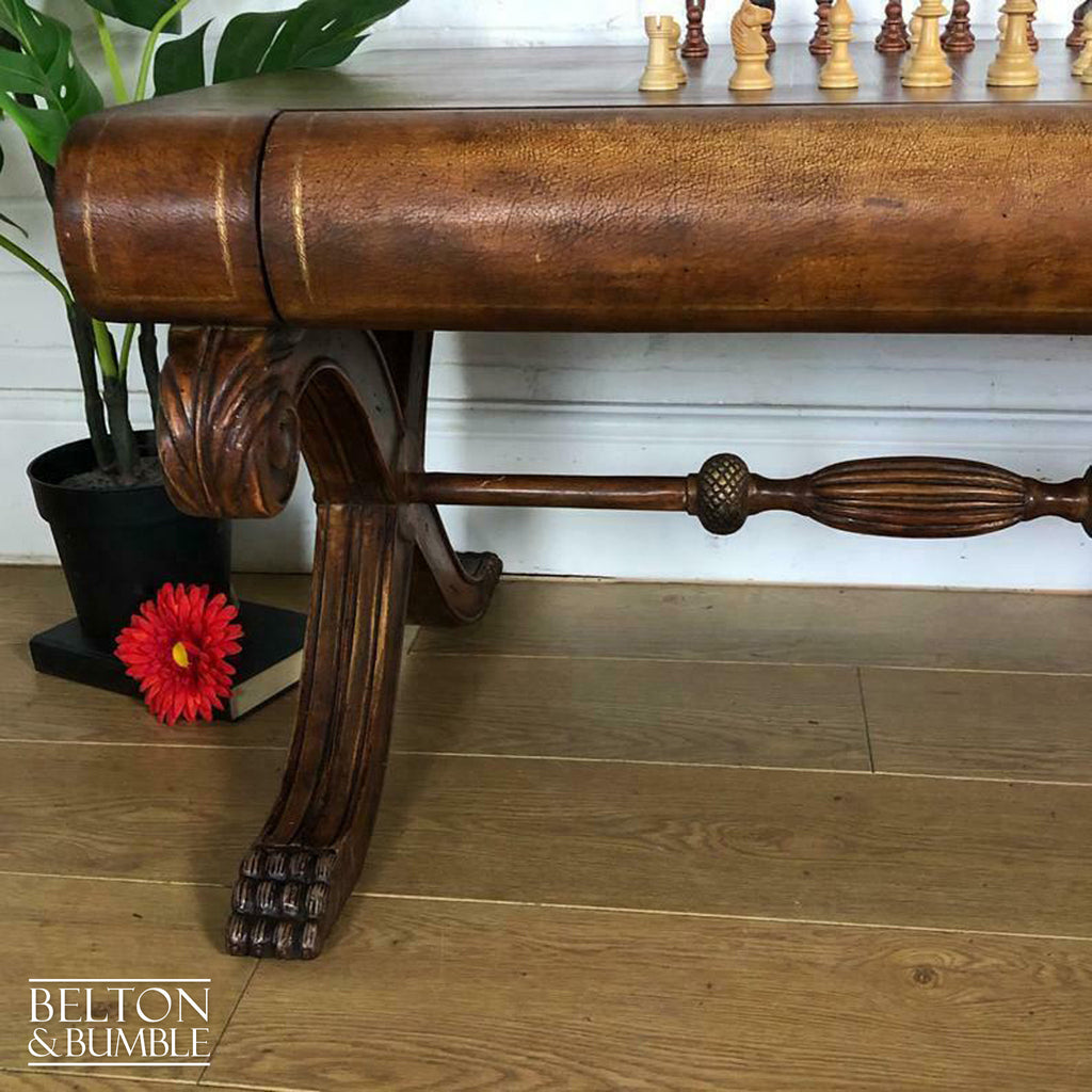 Leather Topped Chess Board Coffee Table-Belton & Bumble