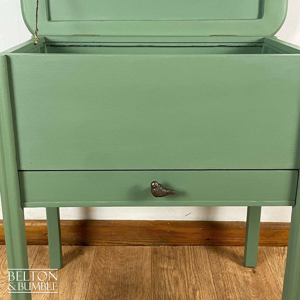 Lift Lid Cabinet in Olive Green-Belton & Bumble