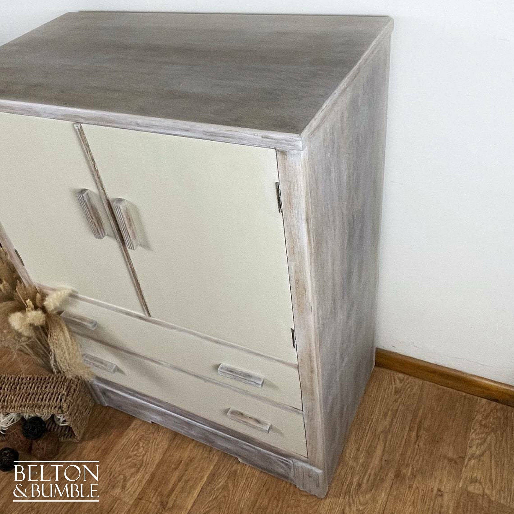 Linen Cupboard Storage in Cream-Belton & Bumble