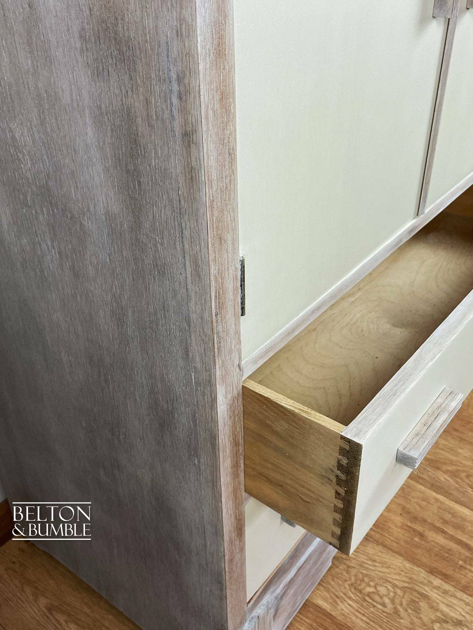 Linen Cupboard Storage in Cream-Belton & Bumble