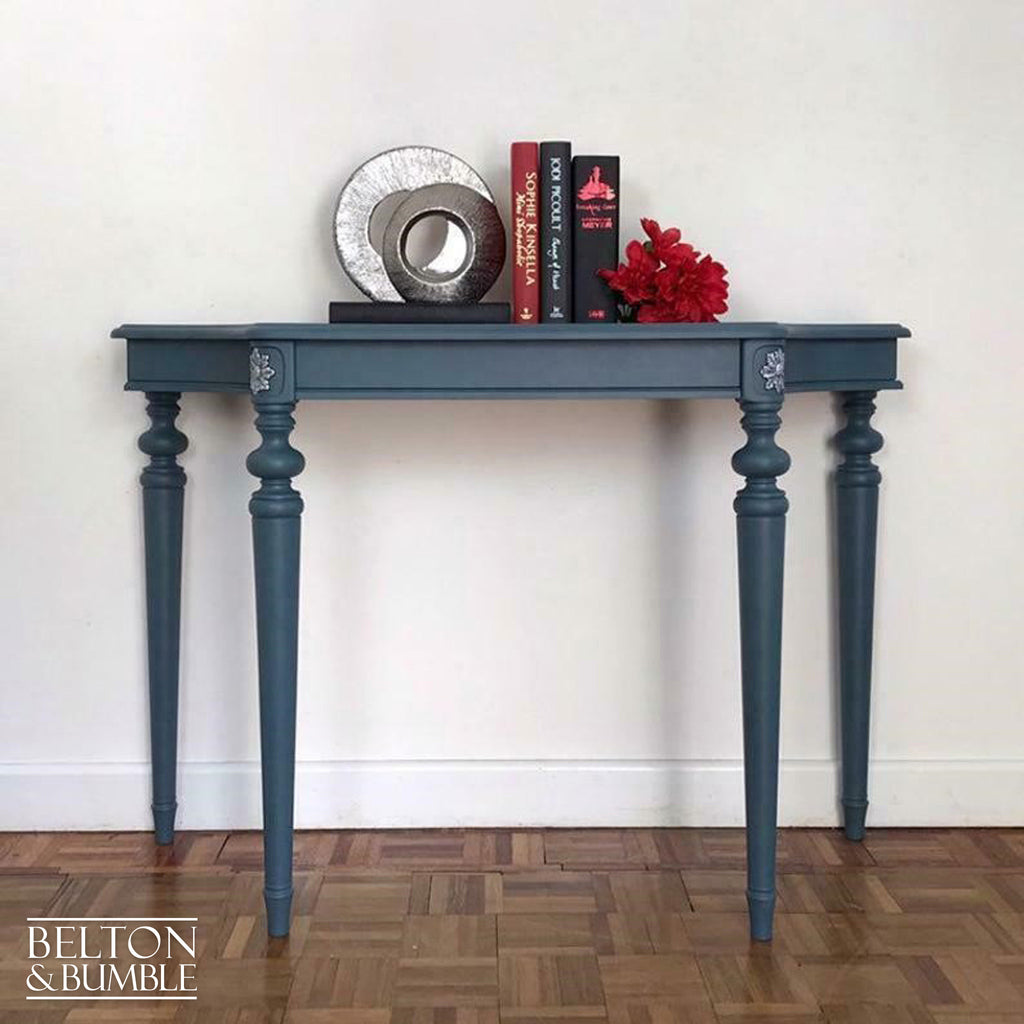 Mid Blue Hallway Console Table-Belton & Bumble