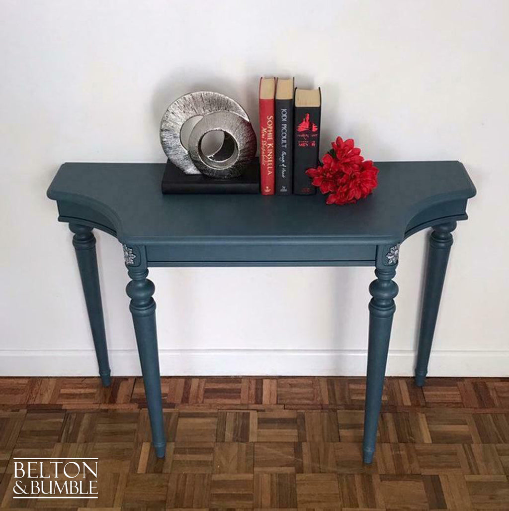 Mid Blue Hallway Console Table-Belton & Bumble