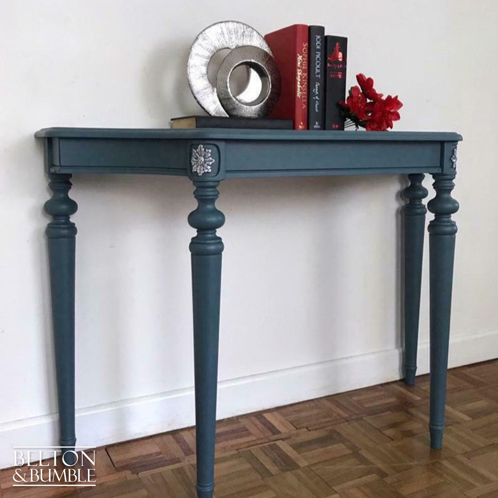 Mid Blue Hallway Console Table-Belton & Bumble