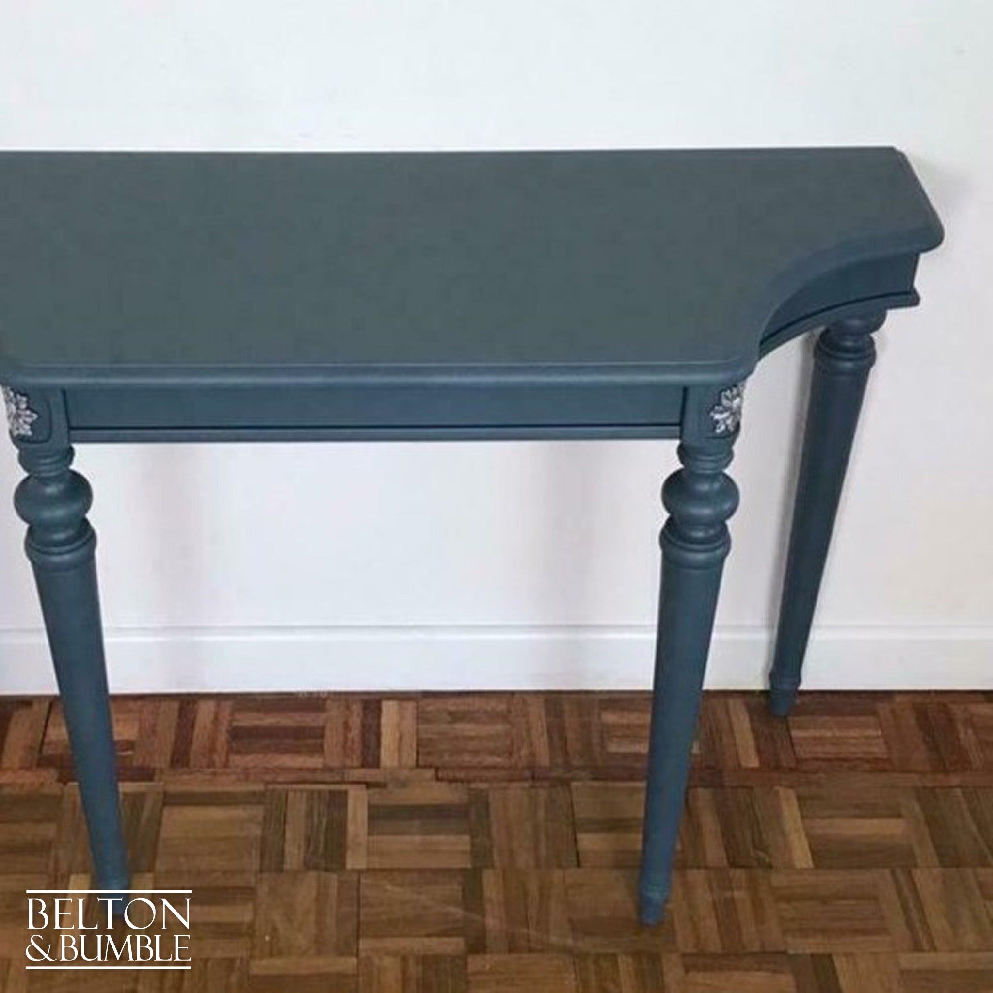 Mid Blue Hallway Console Table-Belton & Bumble