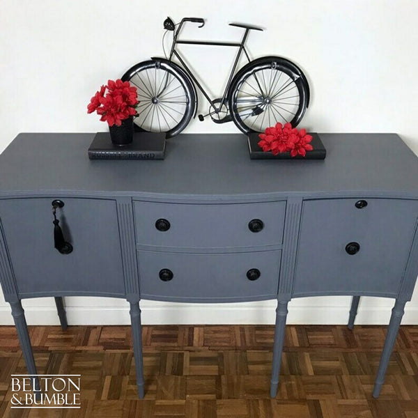 Mid Grey Regency Style Vintage Serpentine Sideboard-Belton & Butler