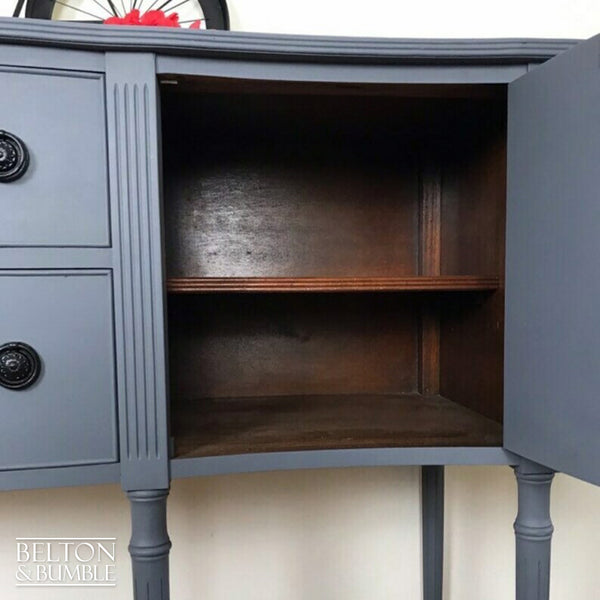 Mid Grey Regency Style Vintage Serpentine Sideboard-Belton & Butler