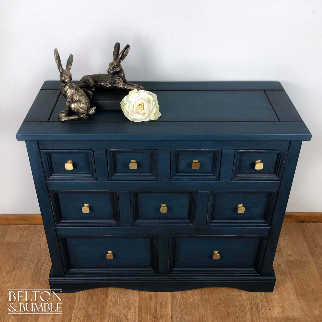 Multi Drawer Chest of Drawers in Blue-Belton & Bumble