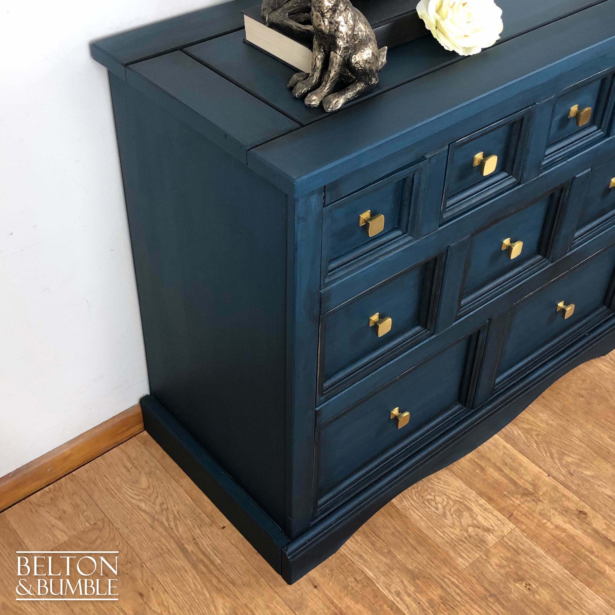 Multi Drawer Chest of Drawers in Blue-Belton & Bumble