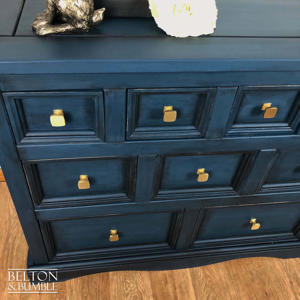 Multi Drawer Chest of Drawers in Blue-Belton & Bumble