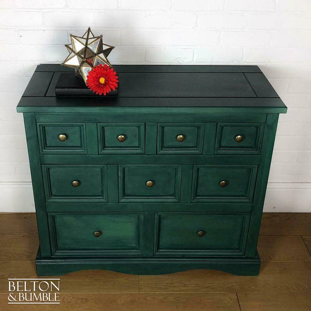 Multi Drawer Chest of Drawers in Green-Belton & Bumble