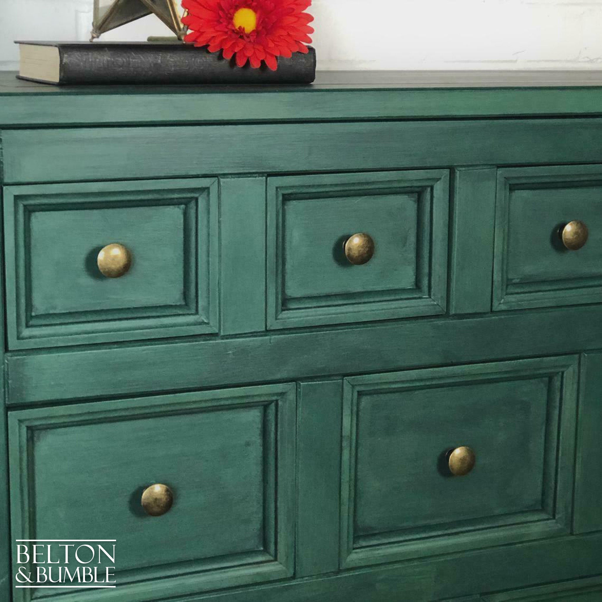 Multi Drawer Chest of Drawers in Green-Belton & Bumble
