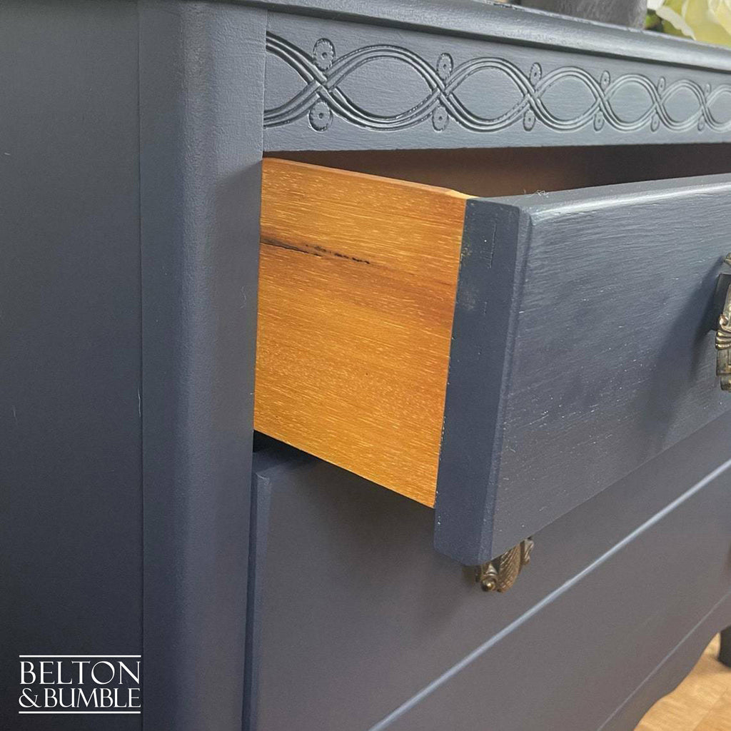 Navy Blue Chest of Drawers by Lebus-Belton & Bumble