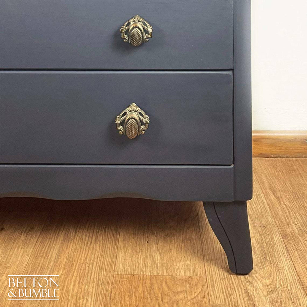 Navy Blue Chest of Drawers by Lebus-Belton & Bumble