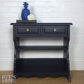 Navy Blue Hallway Console Table with Drawers-Belton & Bumble