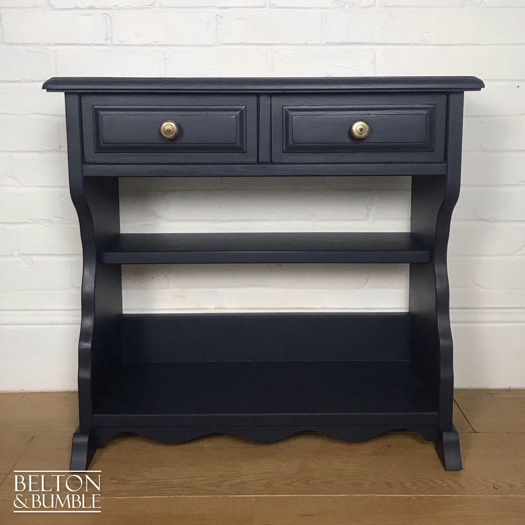 Navy Blue Hallway Console Table with Drawers-Belton & Bumble