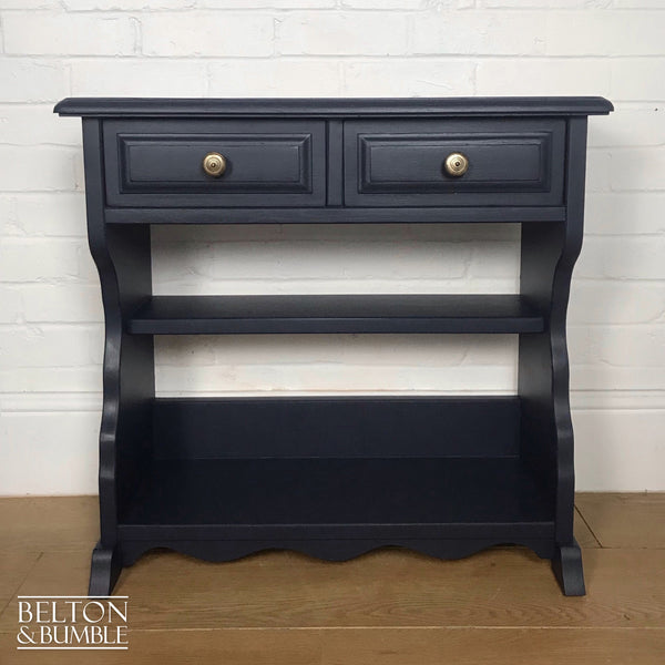 Navy Blue Hallway Console Table with Drawers-Belton & Butler