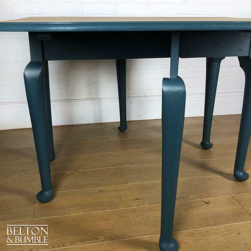 Oak Gate Leg Drop Leaf Dining Table in Green-Belton & Bumble