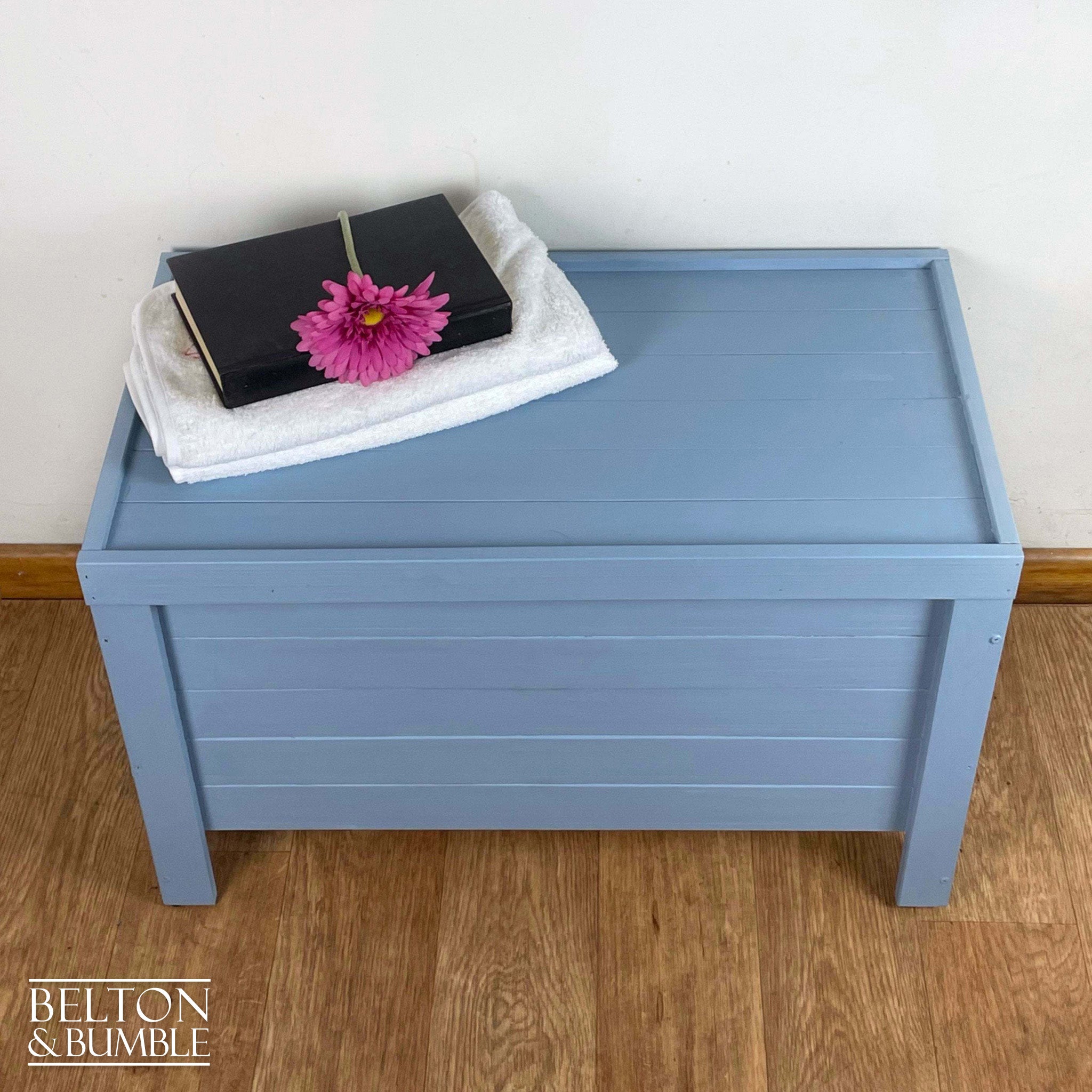 Pine Blanket Box in Pale Blue-Belton & Bumble