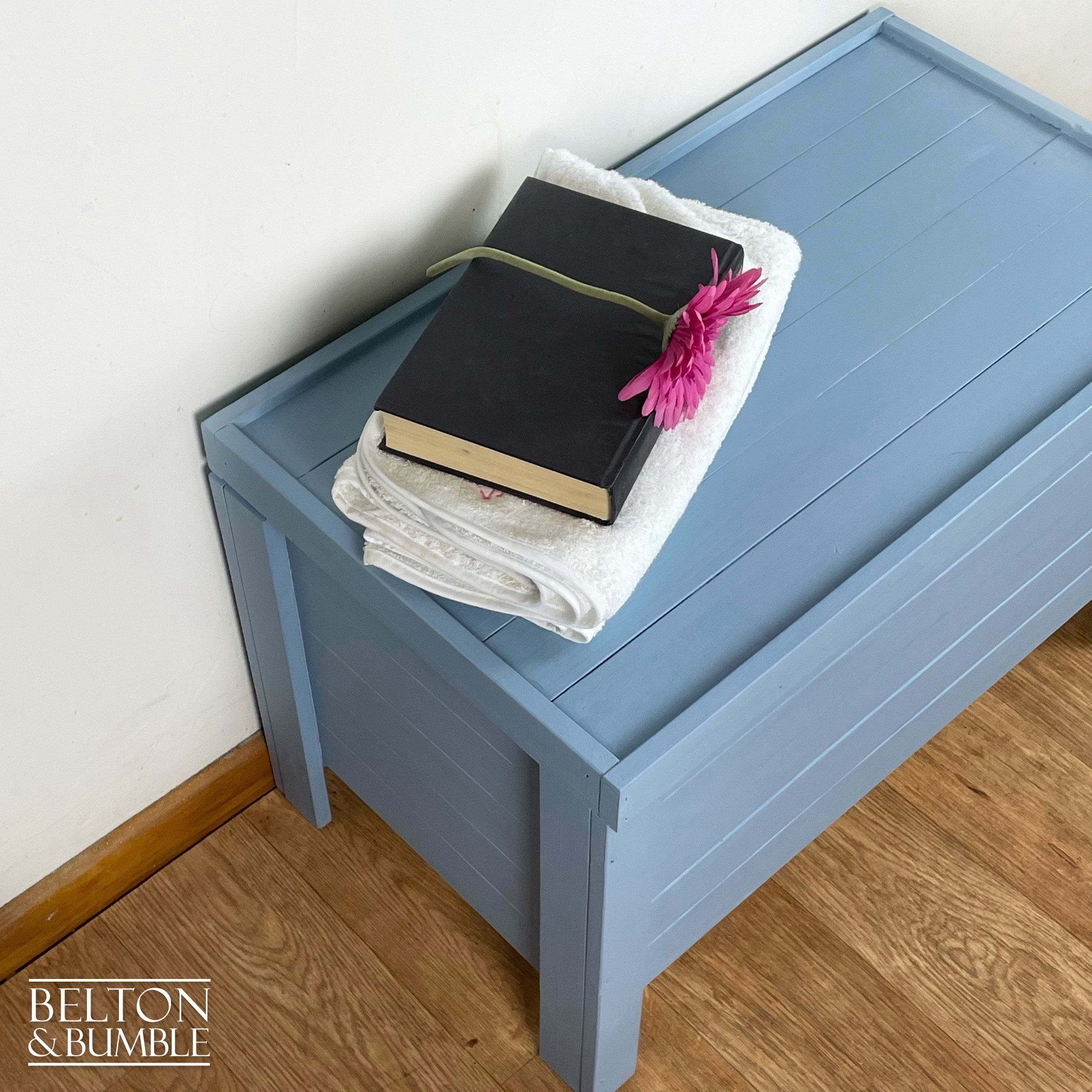 Pine Blanket Box in Pale Blue-Belton & Bumble