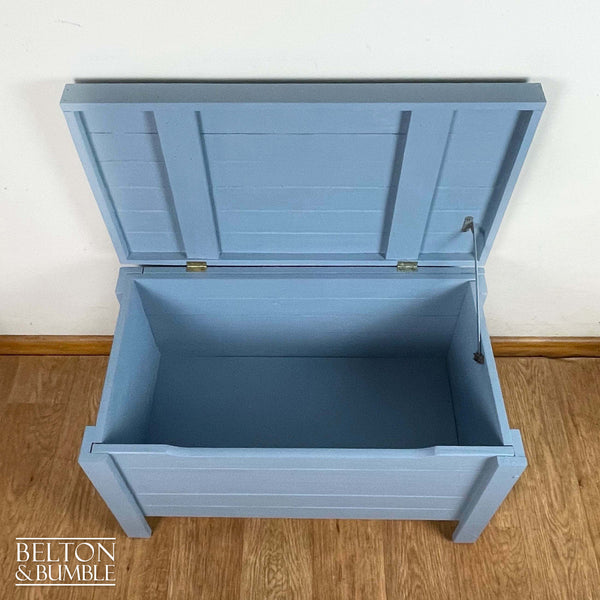 Pine Blanket Box in Pale Blue-Belton & Butler