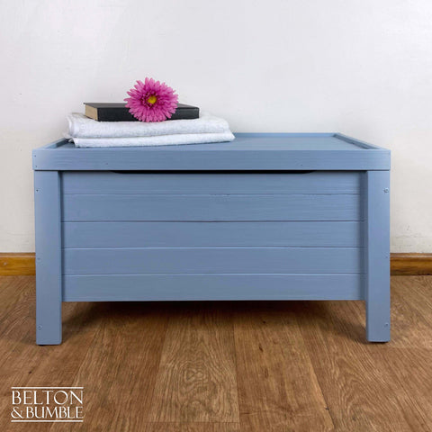 Pine Blanket Box in Pale Blue-Belton & Butler