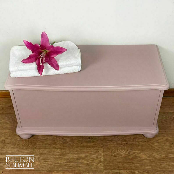 Blanket Storage Box in Pale Pink-Belton & Butler