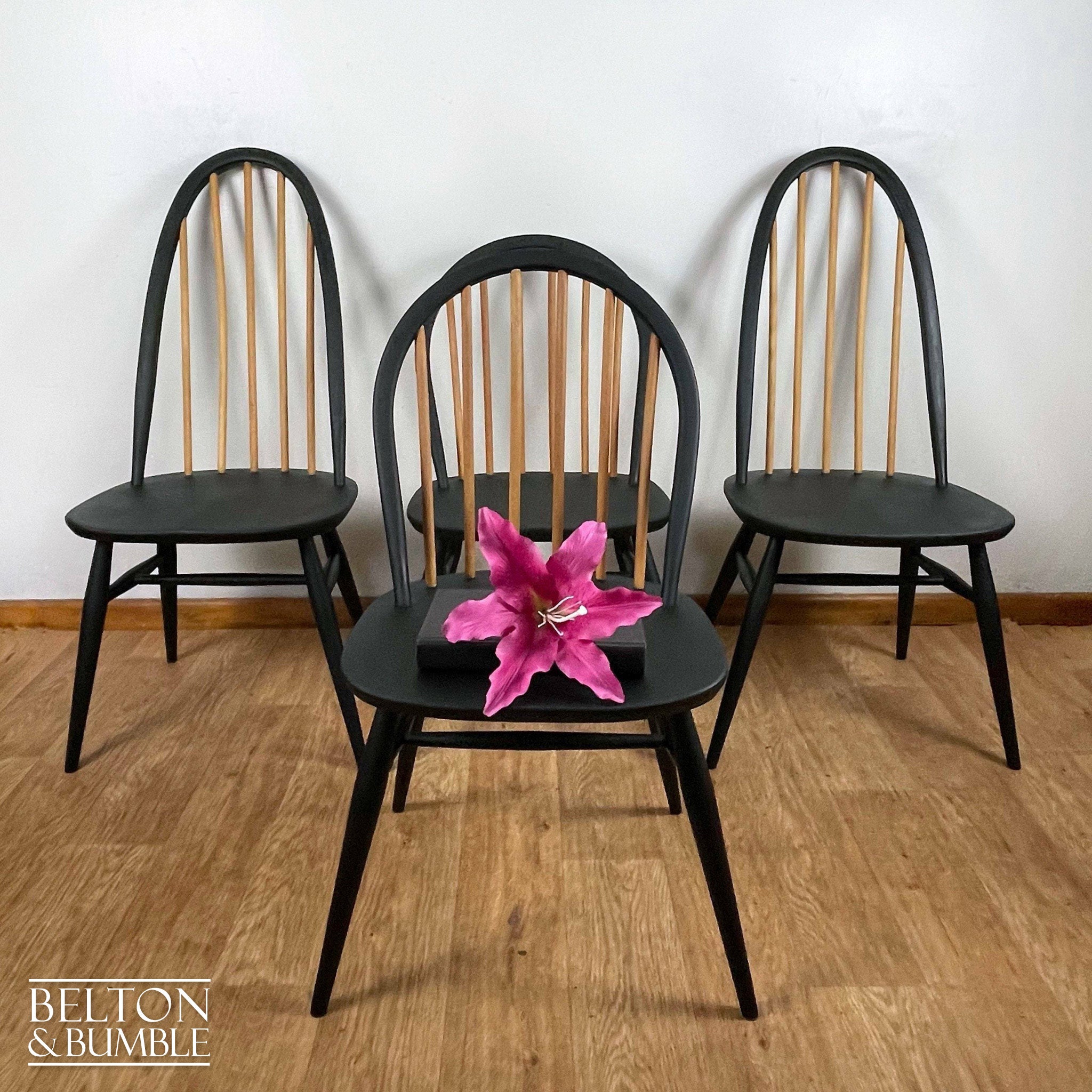 Set of 4 Ercol Windsor Chairs-Belton & Bumble