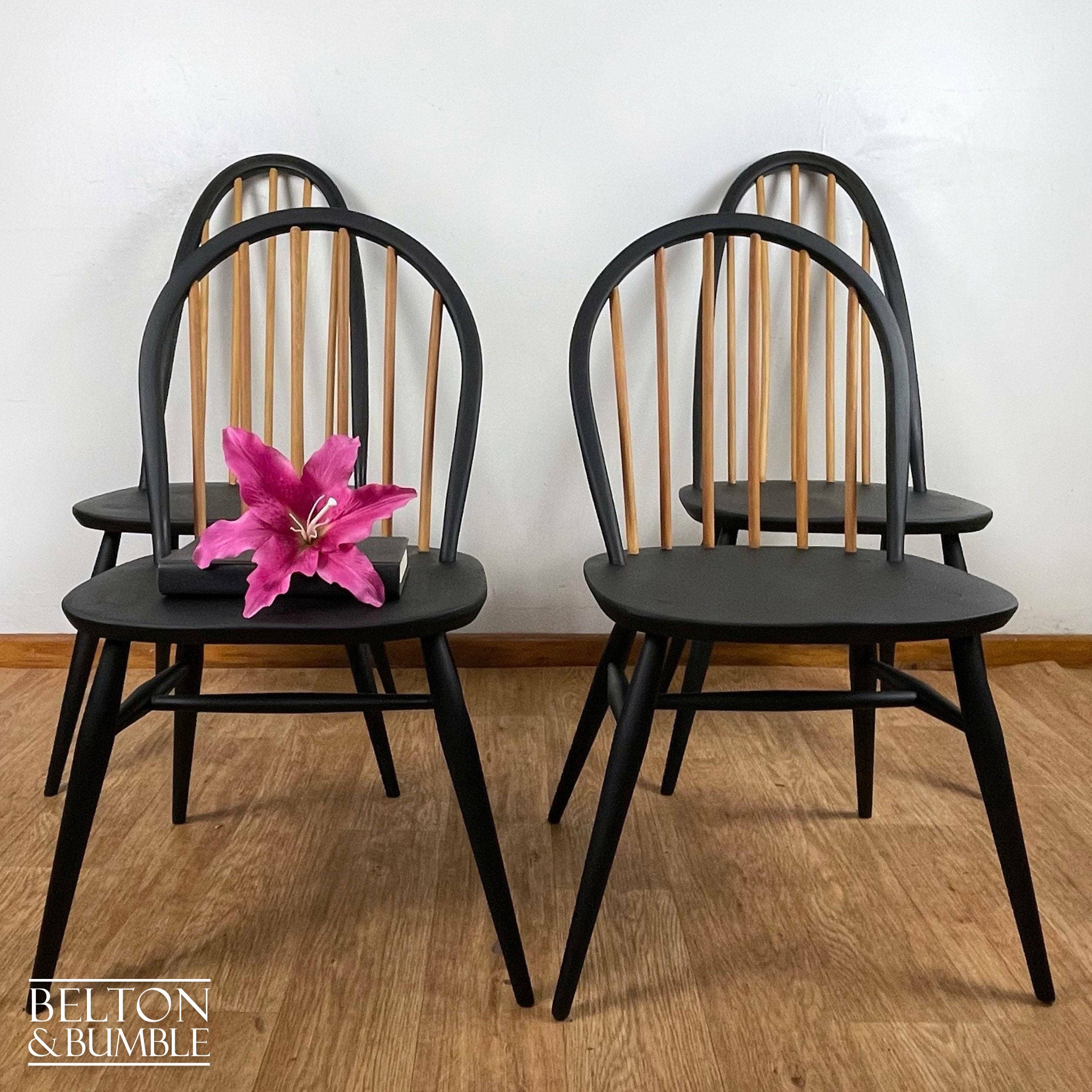 Set of 4 Ercol Windsor Chairs-Belton & Bumble