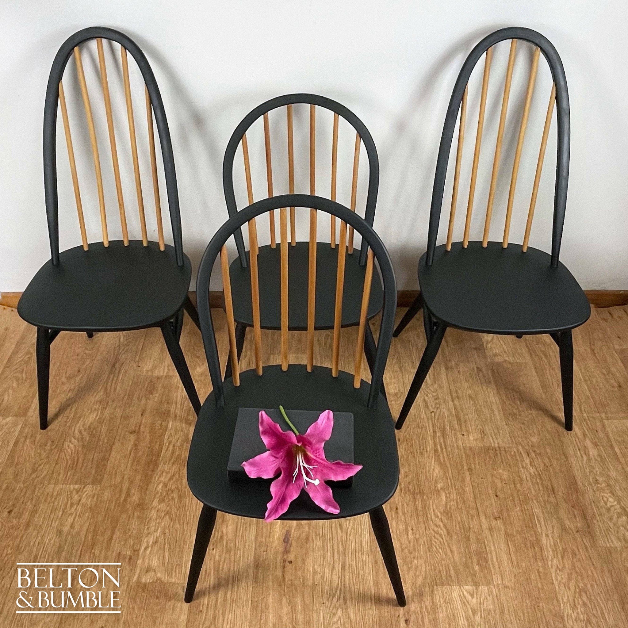 Set of 4 Ercol Windsor Chairs-Belton & Bumble