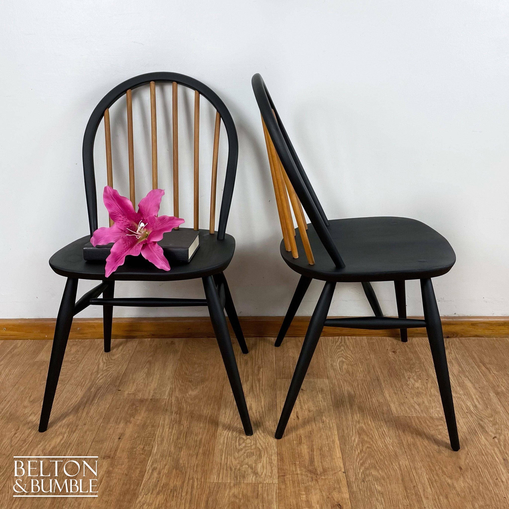 Set of 4 Ercol Windsor Chairs-Belton & Bumble
