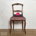 Pale Pink Velvet Carved Chair-Belton & Bumble